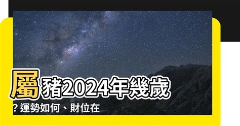 2024年豬|屬豬年份｜2024年幾歲？屬豬出生年份+歲數一